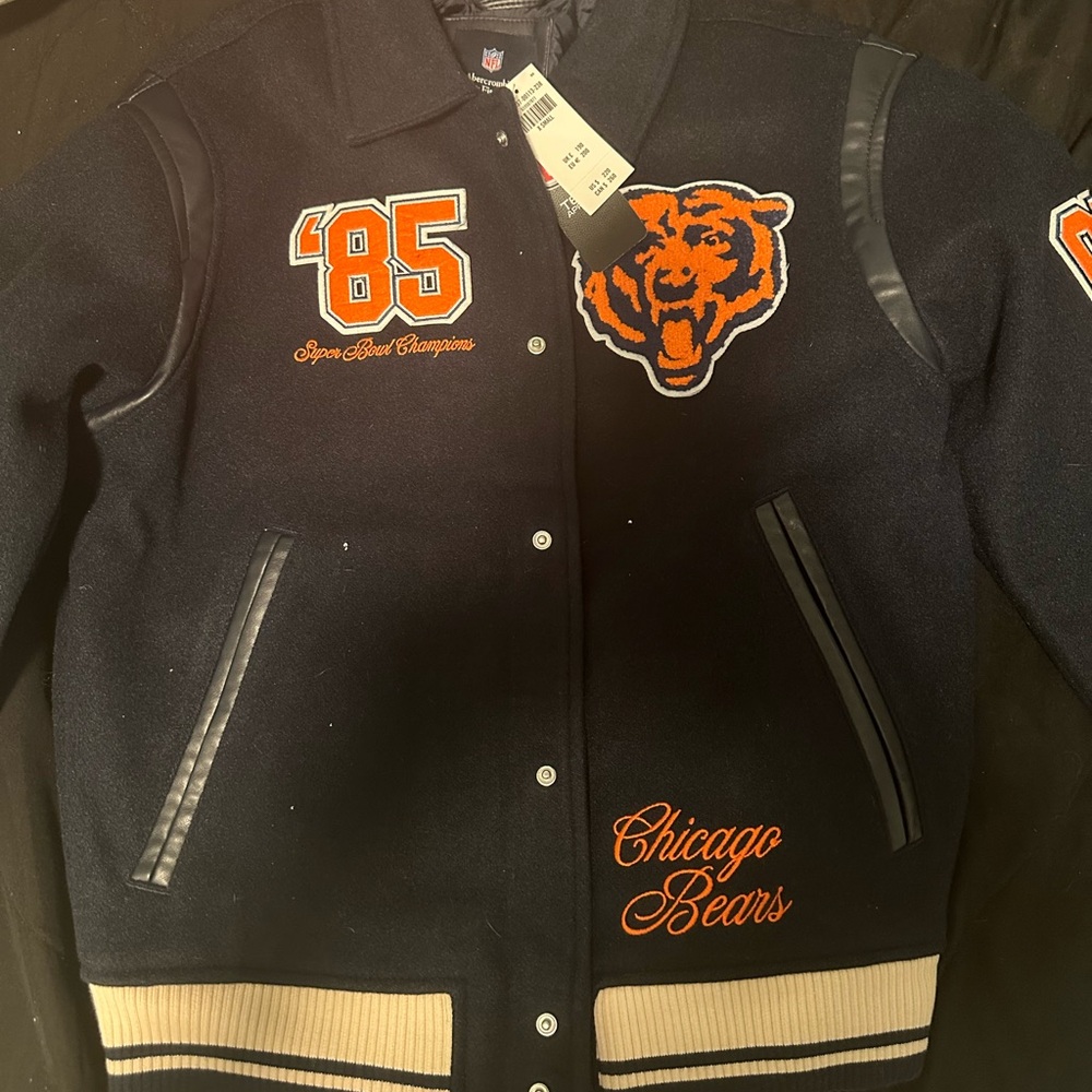 Abercrombie & Fitch Chicago Bears Varsity Jacket